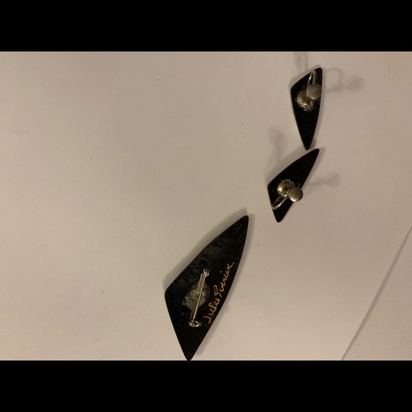 Jules Perrier handmade brooch and earring - Picture 4 of 7